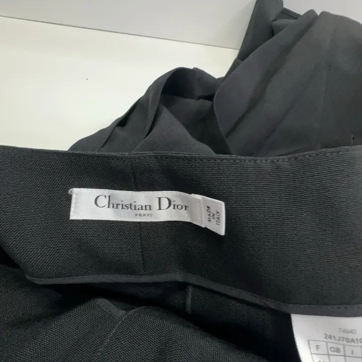 Dior Dior Black Pleated Casual Skirt 0079 Size 22" - 4 Thumbnail