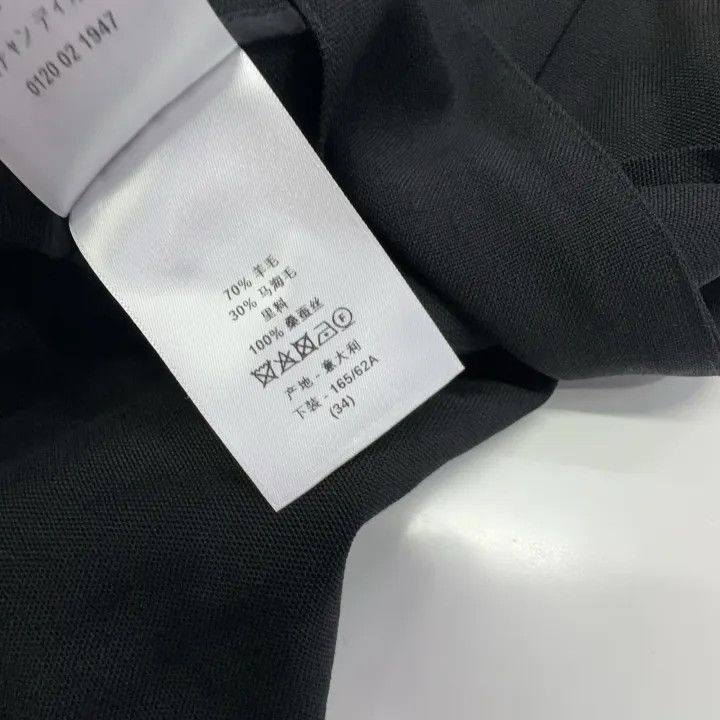 Dior Dior Black Pleated Casual Skirt 0079 Size 22" - 7 Thumbnail
