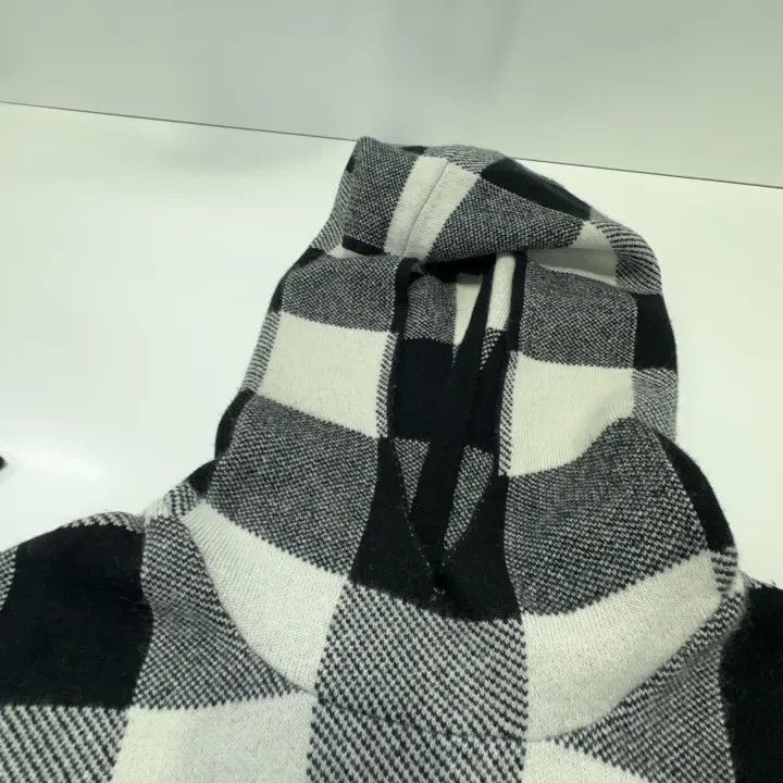 Dior Dior Black and White Check Hooded Knit Sweater 0079 Size XS / US 0-2 / IT 36-38 - 8 Thumbnail