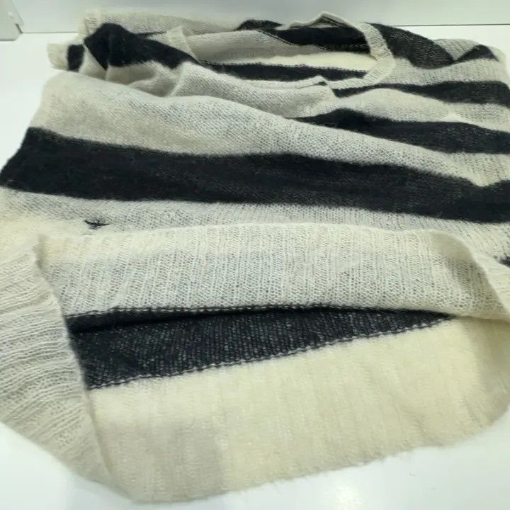 Dior Dior Striped Asymmetrical Loose Short Sleeve Sweater 0079 Size XS / US 0-2 / IT 36-38 - 9 Thumbnail