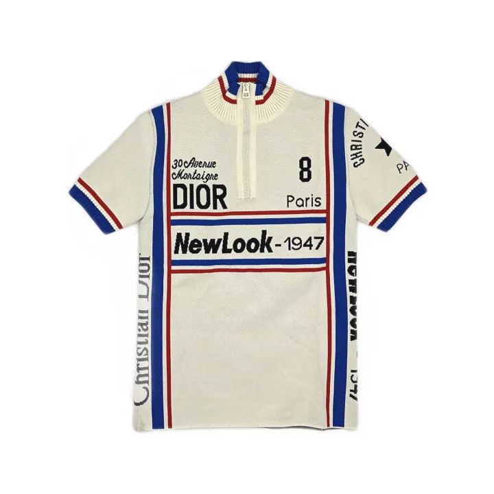 Dior Dior SS22 Striped Logo Knit Zip Top 0079 Size XS / US 0-2 / IT 36-38 - 2 Thumbnail
