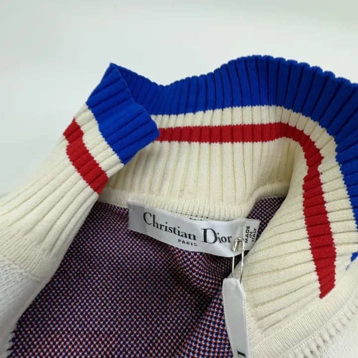 Dior Dior SS22 Striped Logo Knit Zip Top 0079 Size XS / US 0-2 / IT 36-38 - 6 Thumbnail