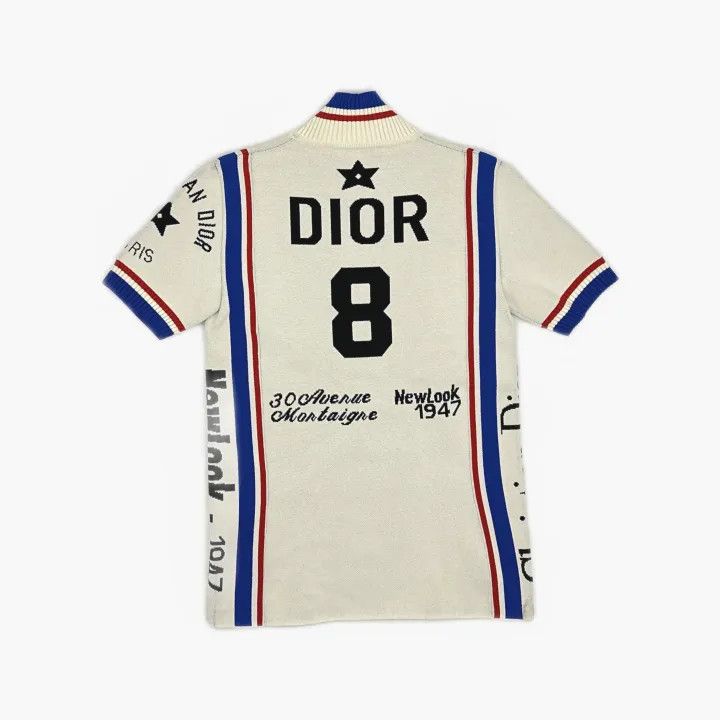 Dior Dior SS22 Striped Logo Knit Zip Top 0079 Size XS / US 0-2 / IT 36-38 - 3 Thumbnail