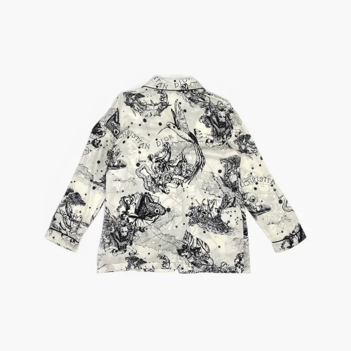 Dior Dior Zodiac Print Silk Pajama Top 0079 Size XS / US 0-2 / IT 36-38 - 3 Thumbnail