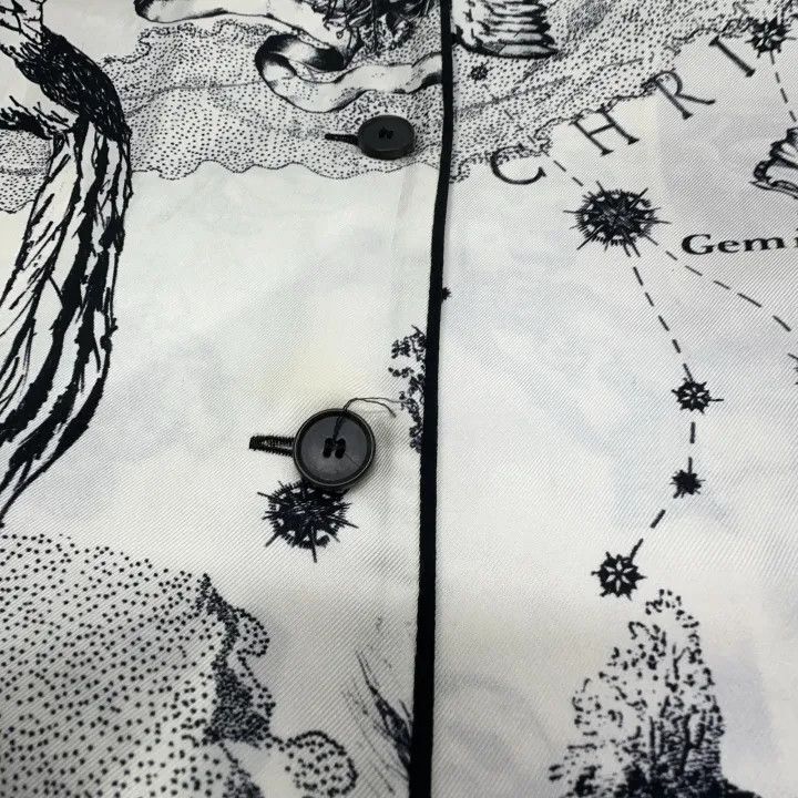 Dior Dior Zodiac Print Silk Pajama Top 0079 Size XS / US 0-2 / IT 36-38 - 8 Thumbnail