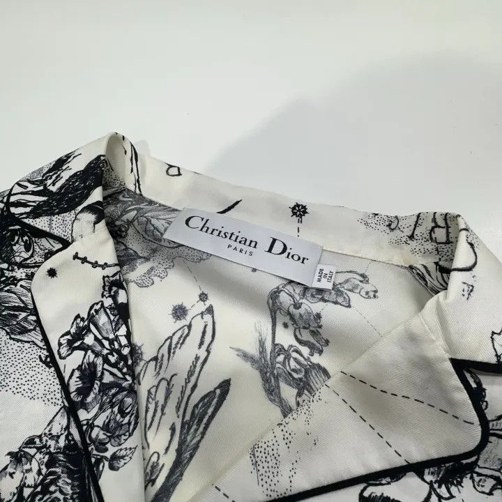 Dior Dior Zodiac Print Silk Pajama Top 0079 Size XS / US 0-2 / IT 36-38 - 7 Thumbnail