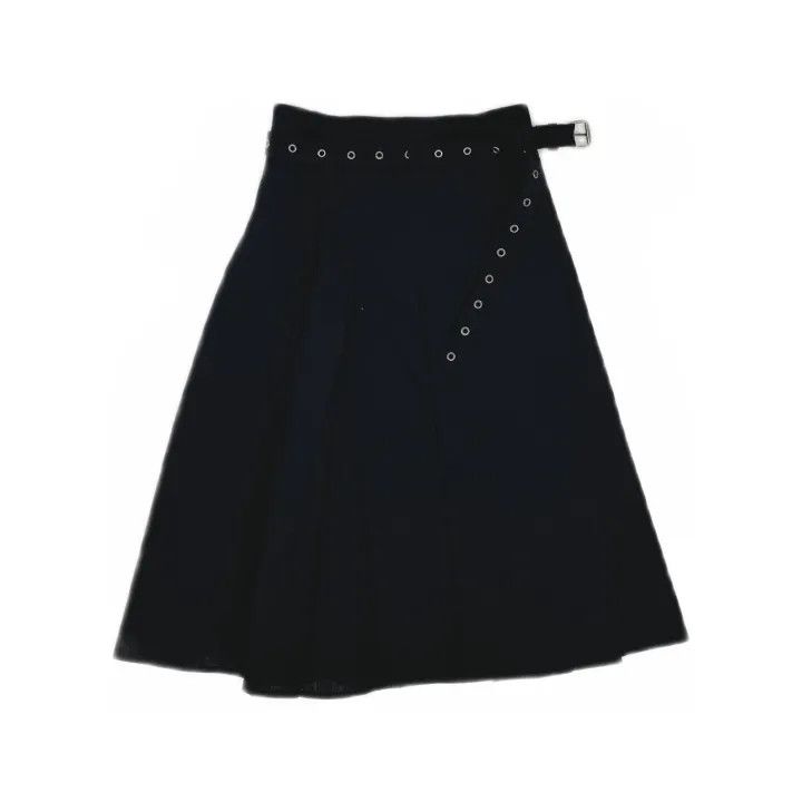 Dior Dior SS23 Black Wrinkled Midi Skirt 0079 Size 22" - 2 Thumbnail