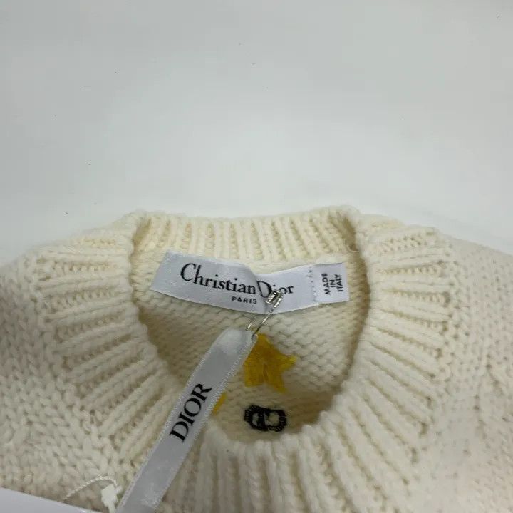 Dior Dior Embroidered Short Sleeve Wool Sweater 0079 Size XS / US 0-2 / IT 36-38 - 7 Thumbnail