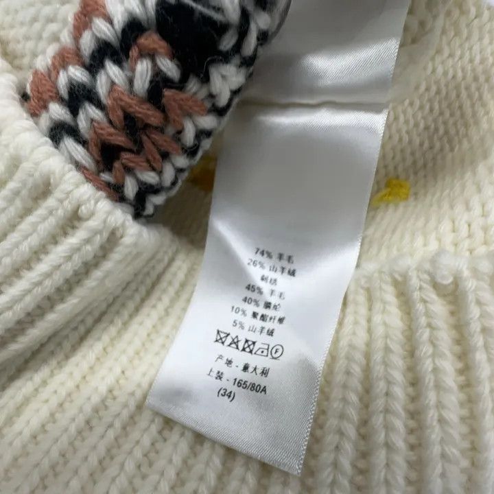 Dior Dior Embroidered Short Sleeve Wool Sweater 0079 Size XS / US 0-2 / IT 36-38 - 4 Thumbnail