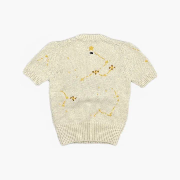 Dior Dior Embroidered Short Sleeve Wool Sweater 0079 Size XS / US 0-2 / IT 36-38 - 3 Thumbnail
