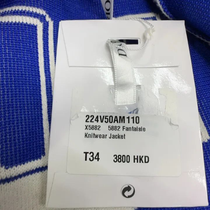Dior Dior SS22 Vibe Blue Logo Jacket for Women 0079 Size S / US 4 / IT 40 - 4 Thumbnail