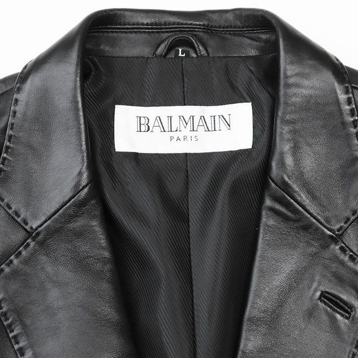 Other Other Balmain Paris Lambskin Tailored Jacket Leather Outerwear DUTY FREE for USA Size ONE SIZE - 2 Thumbnail