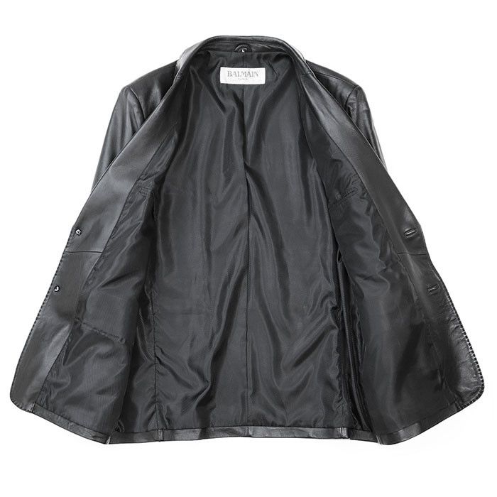 Other Other Balmain Paris Lambskin Tailored Jacket Leather Outerwear DUTY FREE for USA Size ONE SIZE - 6 Thumbnail