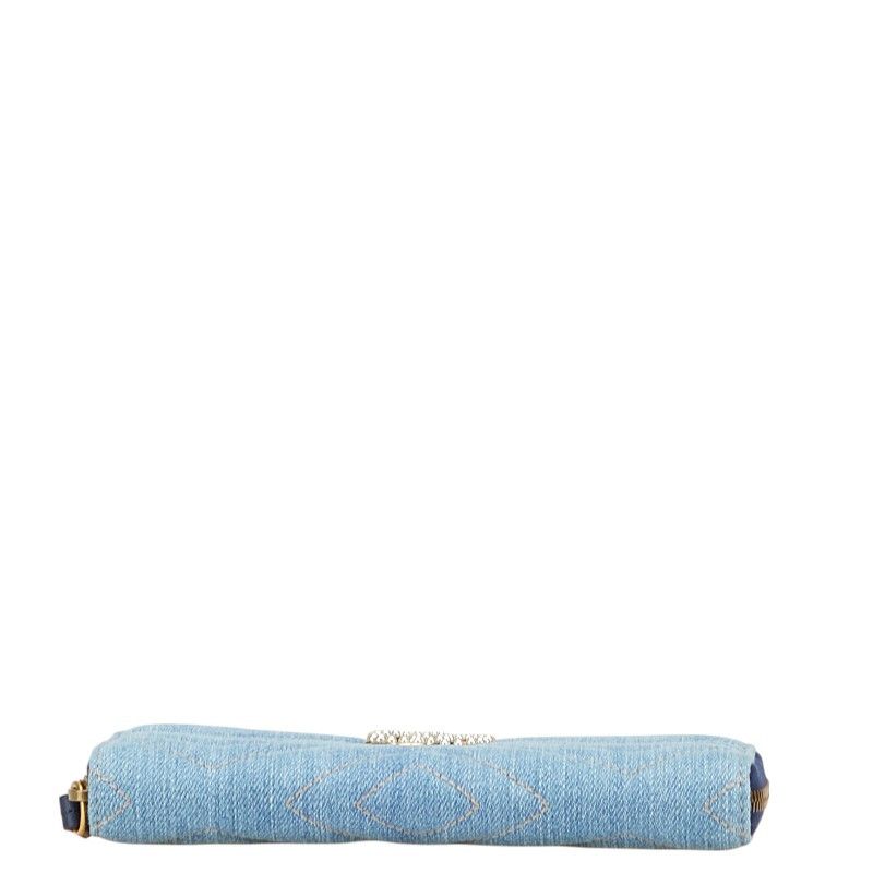 Gucci Gucci Gucci GG Marmont Denim Long Wallet Denim Long Wallet 443123 Size ONE SIZE - 3 Thumbnail