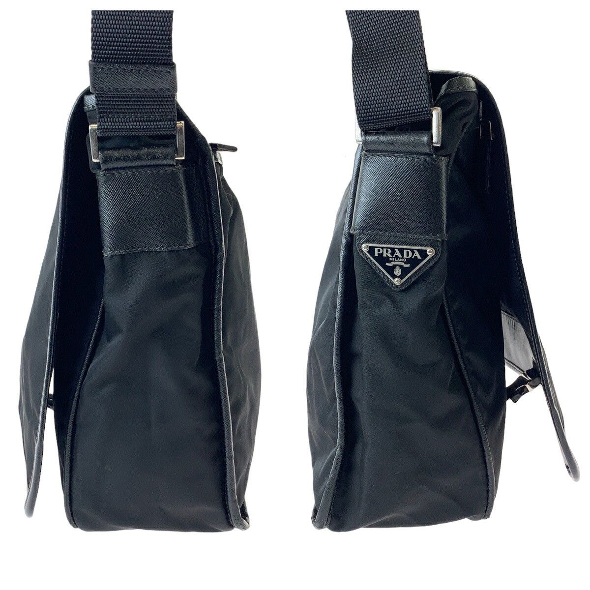 Prada Prada Prada Tessuto Triangle Logo Plate Nylon Shoulder Bag Others Shoulder Bag DUTY FREE for USA Size ONE SIZE - 8 Thumbnail