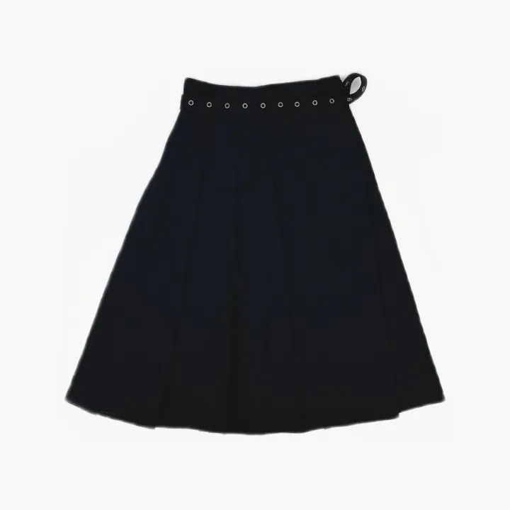 Dior Dior Black Pleated Midi Skirt for Women 0079 Size 34" / US 12 / IT 48 - 3 Thumbnail