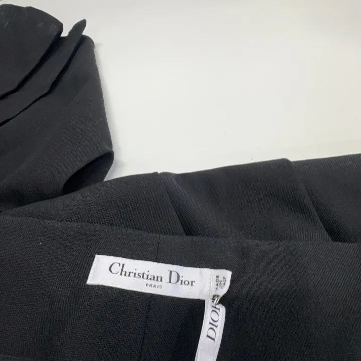Dior Dior Black Pleated Midi Skirt for Women 0079 Size 34" / US 12 / IT 48 - 5 Thumbnail