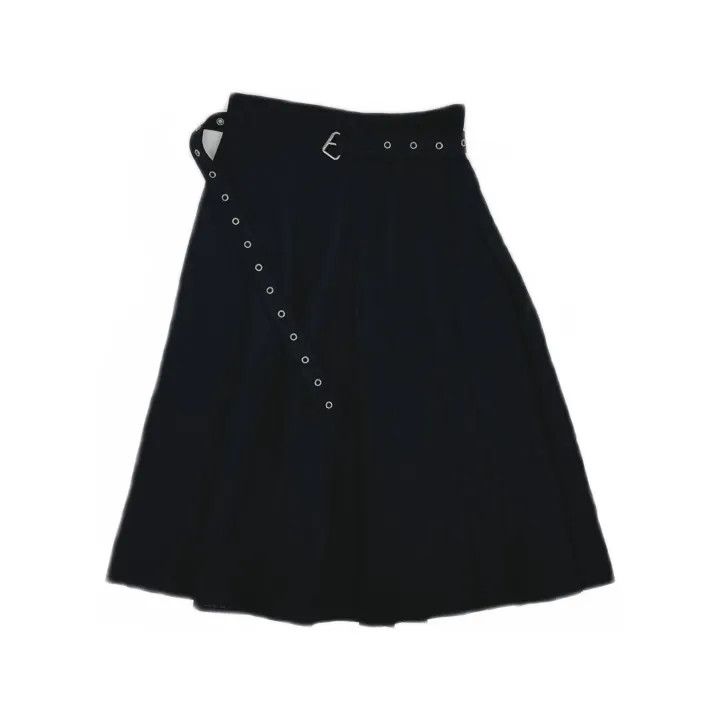 Dior Dior Black Pleated Midi Skirt for Women 0079 Size 34" / US 12 / IT 48 - 2 Thumbnail