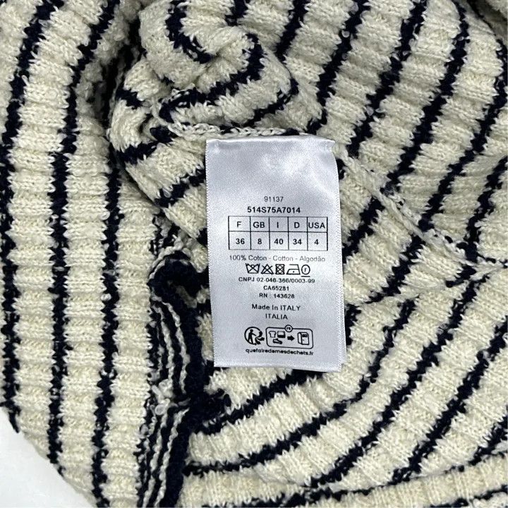 Dior Dior SS25 Cruise Navy Striped T-Shirt 0079 Size S / US 4 / IT 40 - 3 Thumbnail