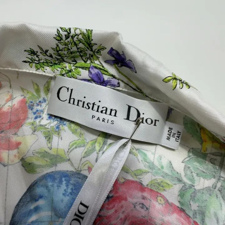 Dior Dior Floral Print Short Sleeve Shirt 0079 Size S / US 4 / IT 40 - 6 Thumbnail