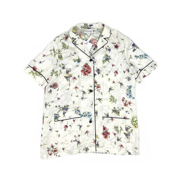 Dior Dior Floral Print Short Sleeve Shirt 0079 Size S / US 4 / IT 40 - 2 Thumbnail