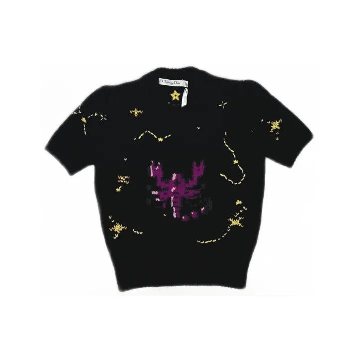 Dior Dior FW22 Scorpion Short Sleeve Cashmere Sweater 0079 Size S / US 4 / IT 40 - 2 Thumbnail