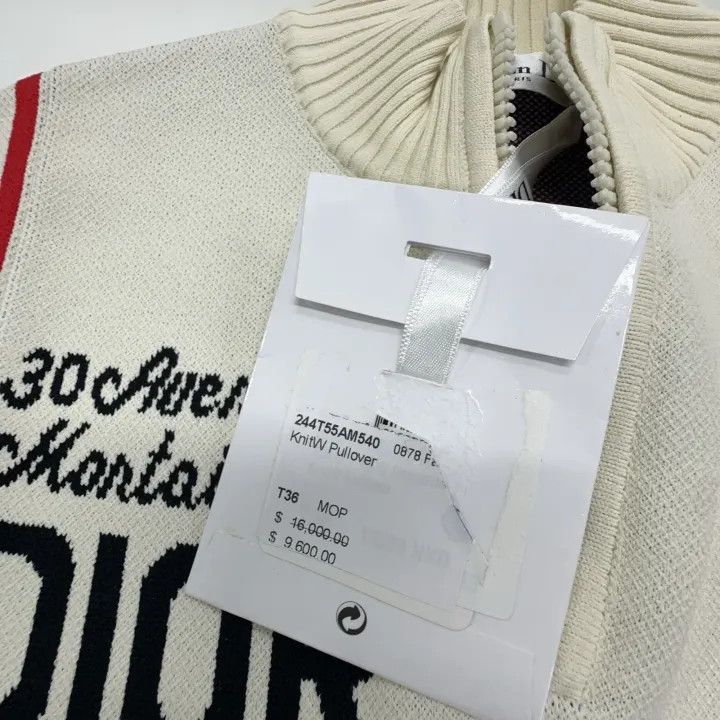 Dior Dior SS22 Striped Cropped Knit Top 0079 Size S / US 4 / IT 40 - 4 Thumbnail