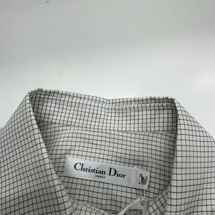 Dior Dior Gray Silk Bee Logo Shirt 0079 Size S / US 4 / IT 40 - 6 Thumbnail