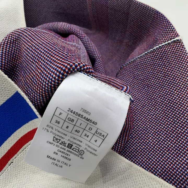 Dior Dior SS22 Striped Logo Knit Zip Top 0079 Size S / US 4 / IT 40 - 5 Thumbnail