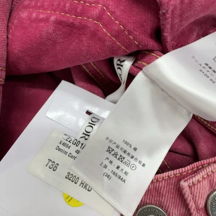 Dior Dior SS22 Pink Denim Sleeveless Jacket 0079 Size S / US 4 / IT 40 - 4 Thumbnail