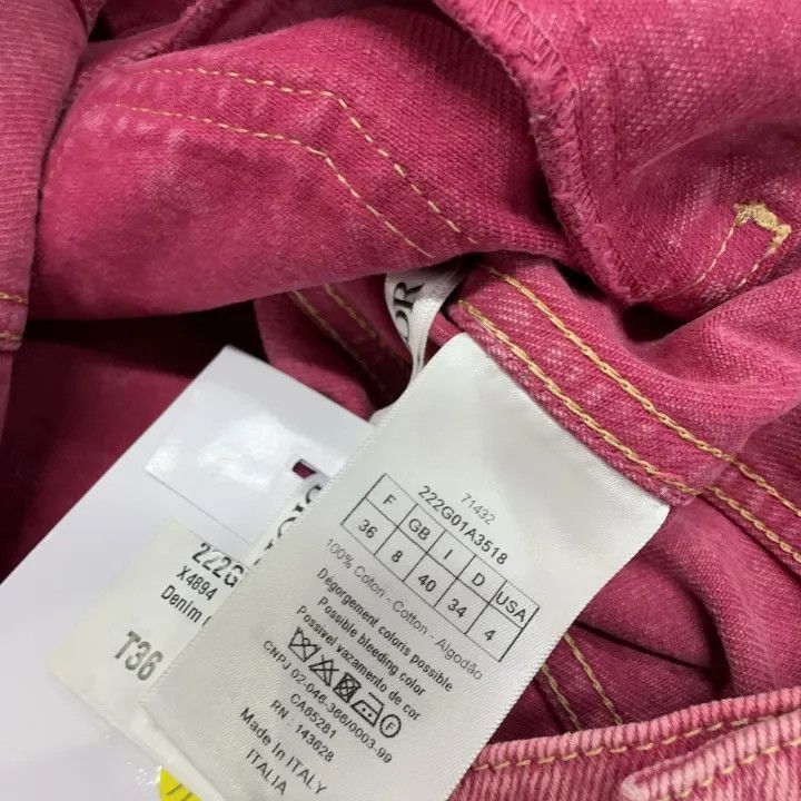 Dior Dior SS22 Pink Denim Sleeveless Jacket 0079 Size S / US 4 / IT 40 - 5 Thumbnail