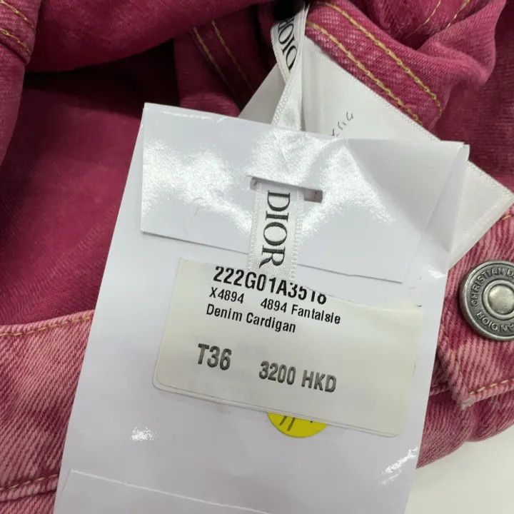 Dior Dior SS22 Pink Denim Sleeveless Jacket 0079 Size S / US 4 / IT 40 - 6 Thumbnail
