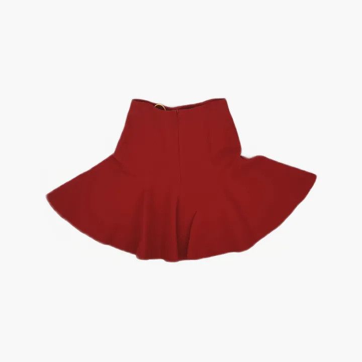 Dior Dior Red Wool Silk Flared Skirt 0079 Size 36" / US 14 / IT 50 - 3 Thumbnail