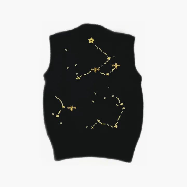 Dior Dior Black Knitted Zodiac Pattern Vest 0079 Size S / US 4 / IT 40 - 3 Thumbnail