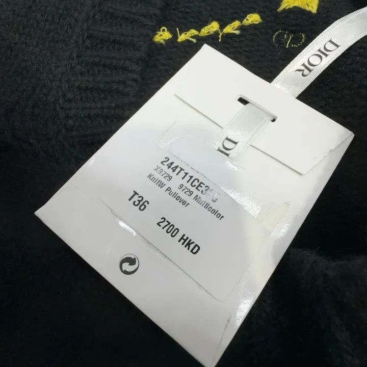 Dior Dior Black Knitted Zodiac Pattern Vest 0079 Size S / US 4 / IT 40 - 7 Thumbnail