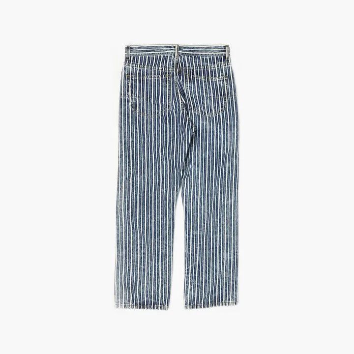 Dior Dior Blue Striped Straight Leg Jeans for Women 0079 Size 36" / US 14 / IT 50 - 3 Thumbnail