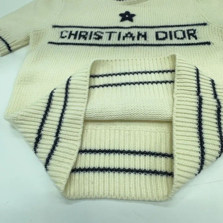 Dior Dior Logo Embroidered Short Sleeve Sweater 0079 Size S / US 4 / IT 40 - 7 Thumbnail