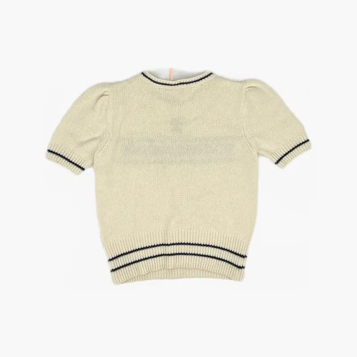 Dior Dior Logo Embroidered Short Sleeve Sweater 0079 Size S / US 4 / IT 40 - 3 Thumbnail