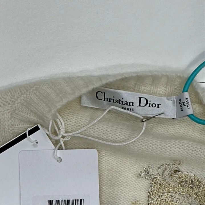 Dior Dior Embroidered Knit Cashmere Sweater 0079 Size S / US 4 / IT 40 - 4 Thumbnail