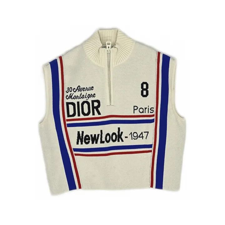 Dior Dior SS22 Striped Letter Print Cropped Top 0079 Size S / US 4 / IT 40 - 2 Thumbnail