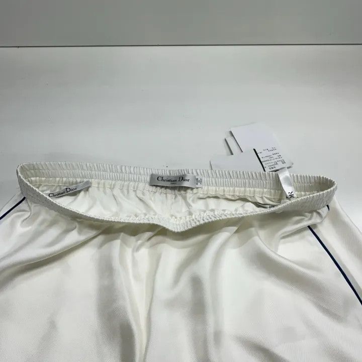 Dior Dior Silk Relaxed Sleep Pants in Off-White 0079 Size 36" / US 14 / IT 50 - 7 Thumbnail