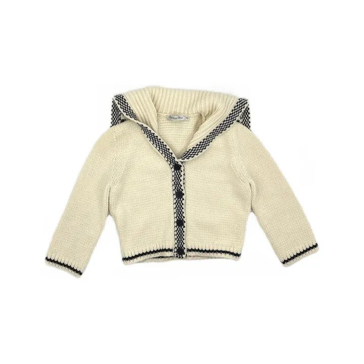 Dior Dior Casual Wool Sailor Collar Cardigan 0079 Size S / US 4 / IT 40 - 2 Thumbnail