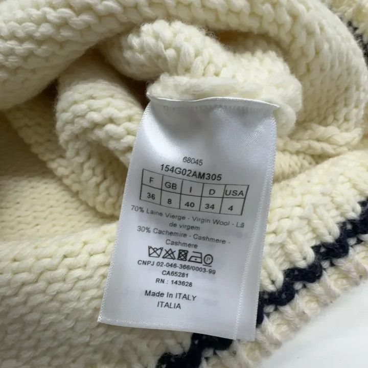 Dior Dior Casual Wool Sailor Collar Cardigan 0079 Size S / US 4 / IT 40 - 5 Thumbnail