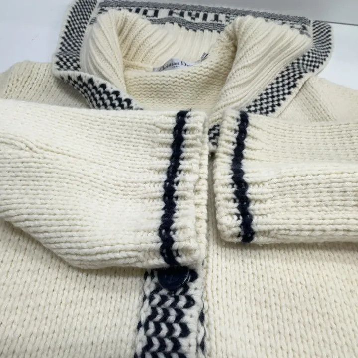 Dior Dior Casual Wool Sailor Collar Cardigan 0079 Size S / US 4 / IT 40 - 8 Thumbnail