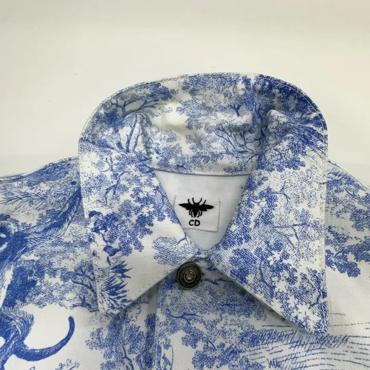 Dior Dior Animal Print Long Sleeve Denim Jacket 0079 Size S / US 4 / IT 40 - 7 Thumbnail