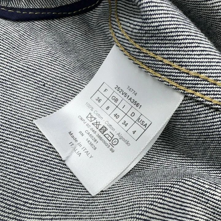 Dior Dior Blue Long Sleeve Denim Jacket 0079 Size S / US 4 / IT 40 - 4 Thumbnail