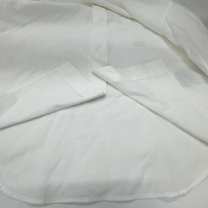 Dior Dior White Long Sleeve Embroidered Shirt 0079 Size S / US 4 / IT 40 - 8 Thumbnail