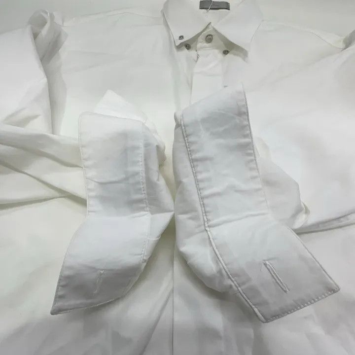Dior Dior White Long Sleeve Button-Up Shirt 0079 Size S / US 4 / IT 40 - 9 Thumbnail