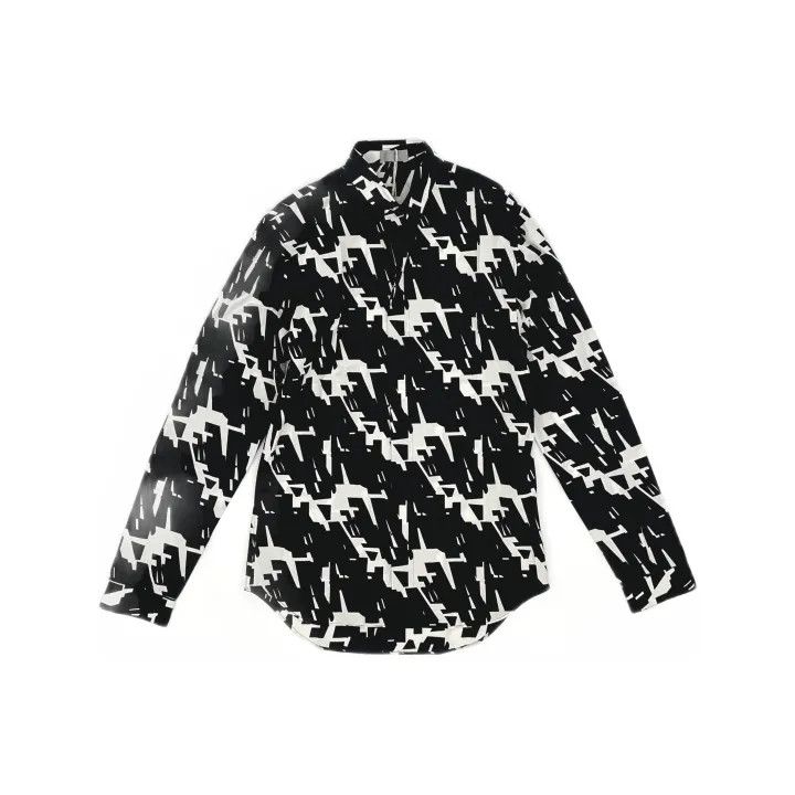 Dior Dior Black and White Pattern Long Sleeve Shirt 0079 Size M / US 6-8 / IT 42-44 - 2 Thumbnail