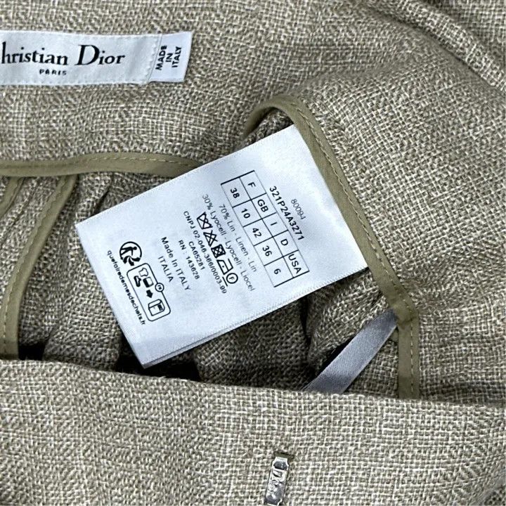 Dior Dior Casual Mid-Length Beige Skirt 0079 Size 23" - 5 Thumbnail
